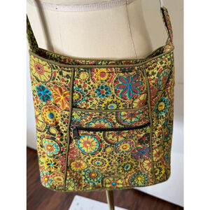 Women's Himalaya Handmade Crossbody Bag embroidered print adjustable strap
